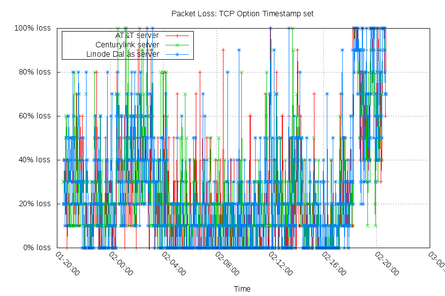 IPv6 TCP with timestamp